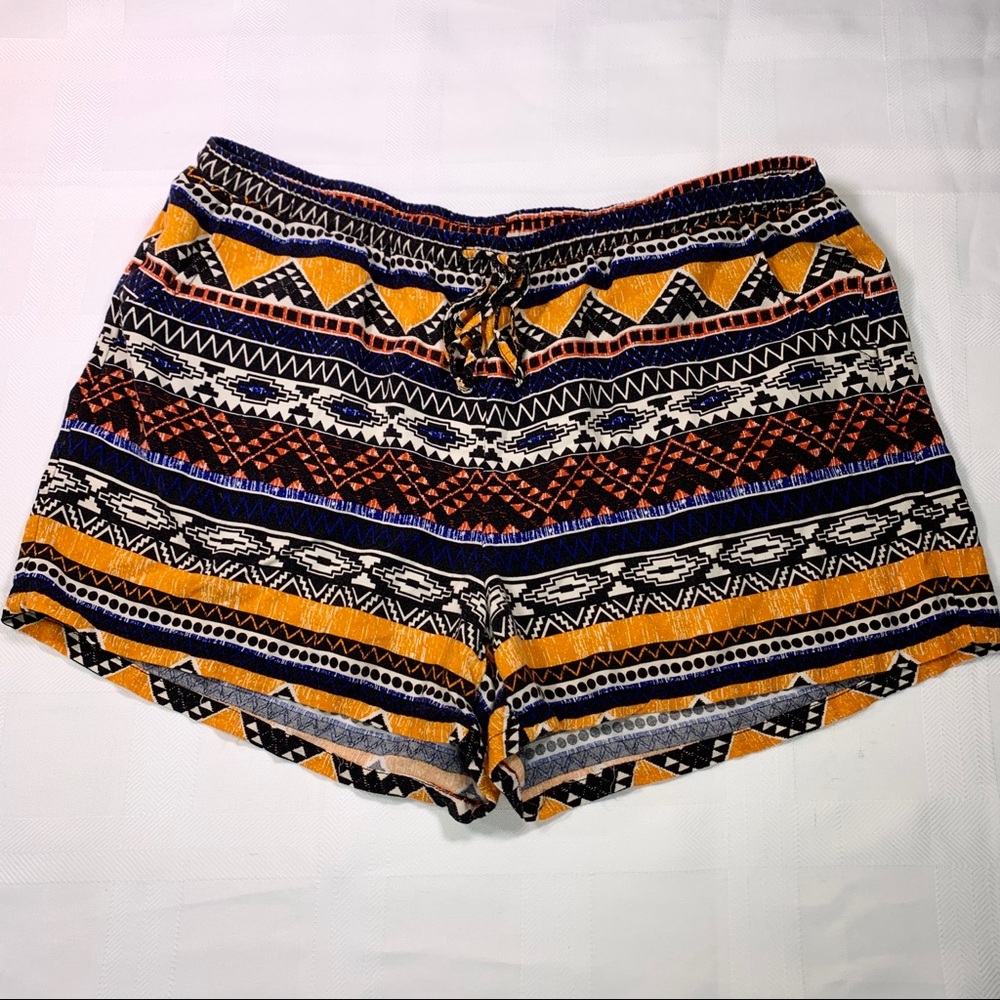 Tribal print Lounge shorts . Juniors size 11-13